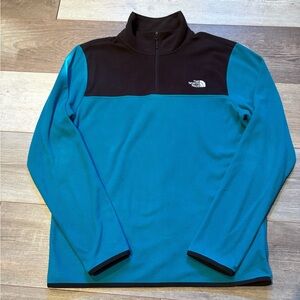 The North Face Teal and Black Fleece Jacket